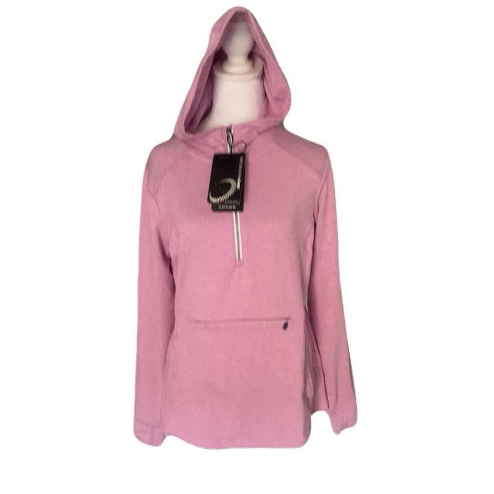 NWT Zero Restriction Ladies’ Medium Hooded Half-Zip Pullover Sporty Athletic